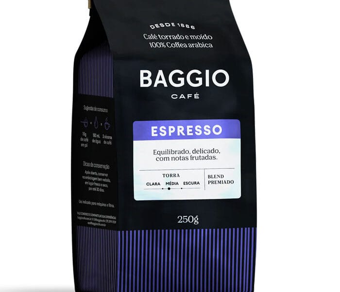 BAGGIO CAFÉ ESPRESSO 250G MOLIDO