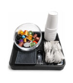 BANDEJA ORGANIZADORA NEGRA + PORTACÁPSULAS DE VIDRIO / FEXPO